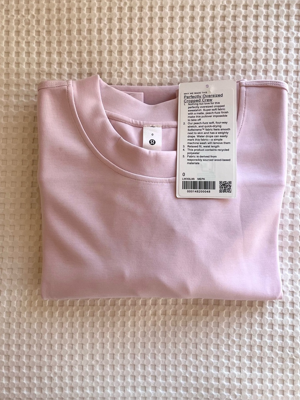 Lululemon Perfectly Cropped Softstreme Sweatshirt - Meadowsweet Pink